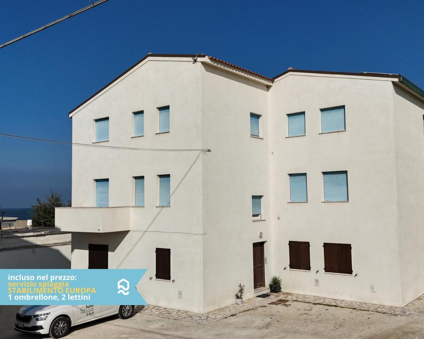 Rs321 - Marcelli, Trilocale Fronte Mare Con Spiaggia Inclusa 外观 照片